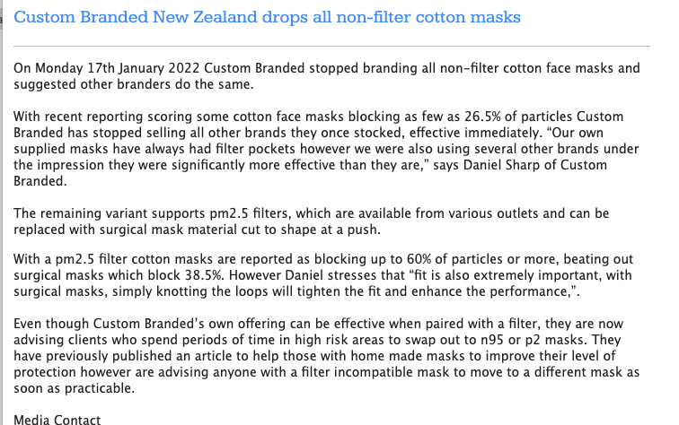 Blog Post Cotton Face Masks Filters NZ